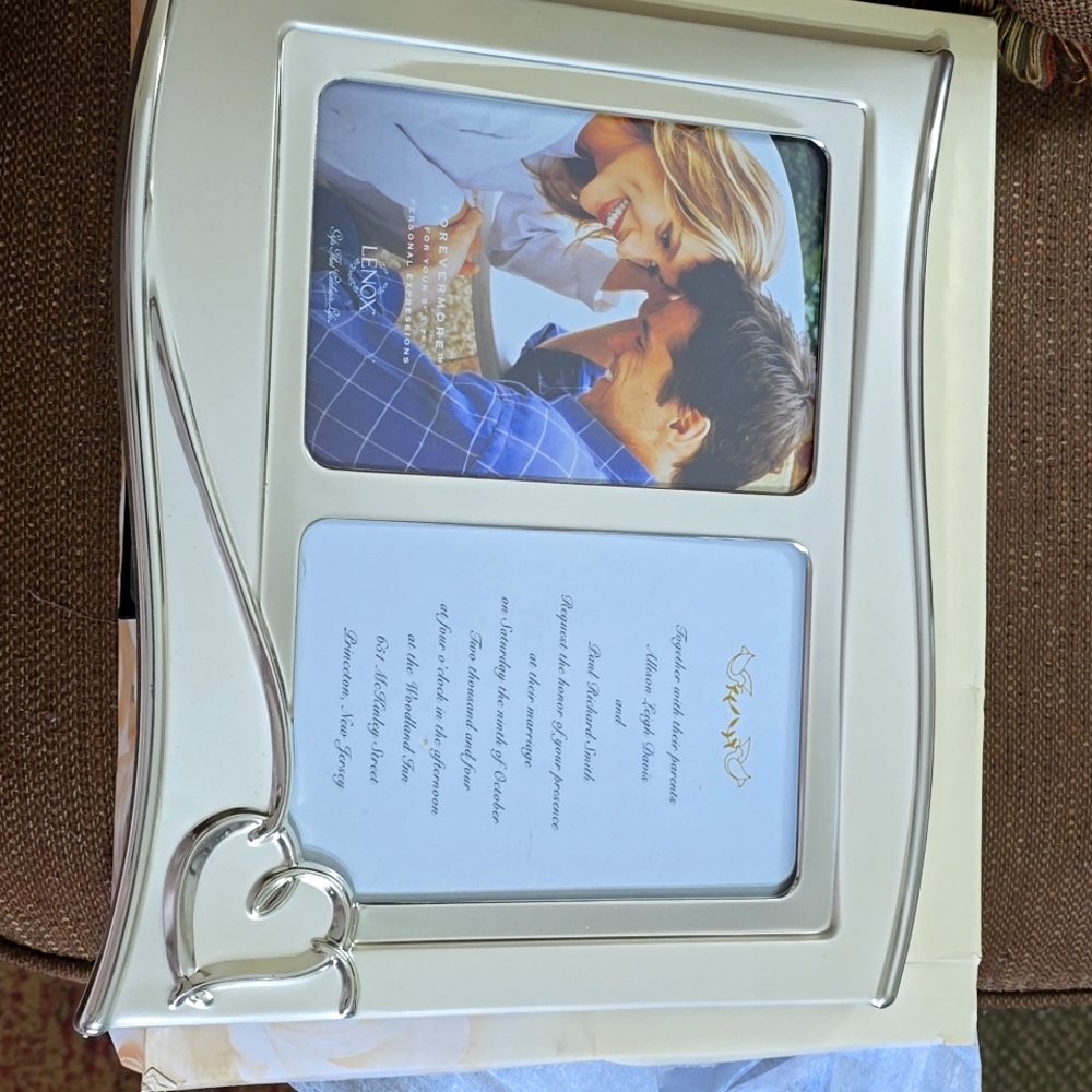 Lenox wedding picture frame